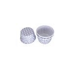 Tahtakale Toptancıları Cupcake Kalıbı Orta Boy 50 * 39 Mm (50 Adet) Puantiyeli Gümüş