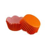Tahtakale Toptancıları Cupcake Kalıbı Pet Kapsül Dalgalı Kek Kalıbı 65X38 MM (100 Adet) Turuncu