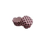 Tahtakale Toptancıları Cupcake Kalıbı Pet Kapsül Dalgalı Pembe Emoji Kek Kalıbı 65X38 MM (100 Adet)