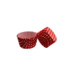 Tahtakale Toptancıları Cupcake Kalıbı Pet Kapsül Kek Kalıbı 48X34 MM (100 Adet) Puantiyeli Kırmızı