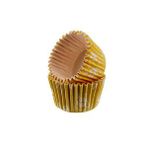 Tahtakale Toptancıları Cupcake Kalıbı Pet Kapsül Kek Kalıbı48X34 MM (100 Adet) Fiyonklu Sarı