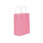 Tahtakale Toptancıları Kağıt Hediye Çantası Düz Renk Battal Boy 31X41 CM (25 Adet) Pembe