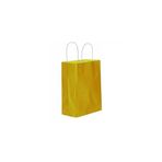 Tahtakale Toptancıları Kağıt Hediye Çantası Küçük Boy Düz Renk 18X24 Cm (25 Adet) Sarı
