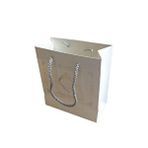 tahtakale toptancıları Karton Hediye Çantası Gümüş Saray Desenli 20x20x10 Cm (10 Adet) Beyaz