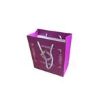Tahtakale Toptancıları Karton İpsaplı Hediye Çantası Saray Desenli Gümüş 15X17X8 10 Adet Mor
