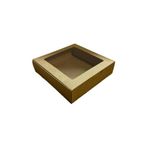 Tahtakale Toptancıları Karton Kutu Pencereli Havlu Kutusu 20x20x5 (10 Adet) Kraft