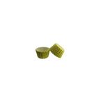 Tahtakale Toptancıları Kek Kalıbı Pet Kapsül 52X45 MM Kağıt Cupcake Kağıdı (100 Adet) Puantiyeli Sarı