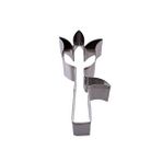 tahtakale toptancıları Kek Kurabiye Ve Pasta Kalıbı Metal Şekilli Yapraklı Lale 5x12 Cm Çok Renkli
