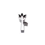 Tahtakale Toptancıları Kek Kurabiye Ve Pasta Kalıbı Metal Şekilli Yapraklı Lale 5x12 Cm
