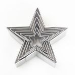 tahtakale toptancıları Kek Kurabiye Ve Pasta Kalıbı Metal Yıldız Model Seti 5 Li Bk024 Çok Renkli