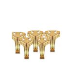 Tahtakale Toptancıları Metal Ayak Epoksi Tepsi Tesbih Kutusu Ve Aksesuar Ürünleri Için Mini Ayak 100 Lü 2,5 Cm Gold