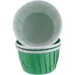 Tahtakale Toptancısı Cupcake Kalıbı Büyük Boy Düz Renk 62*40 mm (100 Adet) Yeşil