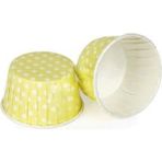 Tahtakale Toptancısı Cupcake Kalıbı Orta Boy 50*39 mm (50 Adet) Puantiyeli Sarı