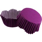 Tahtakale Toptancısı Cupcake Kalıbı Pet Kapsül Dalgalı Kek Kalıbı 65X38 mm (100 Adet) Mor