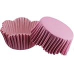Tahtakale Toptancısı Cupcake Kalıbı Pet Kapsül Dalgalı Kek Kalıbı 65X38 mm (100 Adet) Pembe