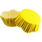 Tahtakale Toptancısı Cupcake Kalıbı Pet Kapsül Dalgalı Kek Kalıbı 65X38 mm (100 Adet) Sarı