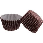Tahtakale Toptancısı Cupcake Kalıbı Pet Kapsül Kek Kalıbı 52X45 mm (100 Adet) Sweets - Kahverengi - Krem Rengi
