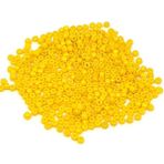 Tahtakaledeyim 20 Gram 3 mm (0,8) Kum Boncuk Sarı Renk - Beyaz