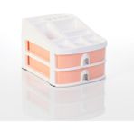 Tahtakalehobi Ops Co 7200 2 Çekmeceli Masaüstü Organizer Pastel Turuncu