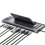 TahTicMer 12 in 1 çok Fonksiyonlu Bağlantı İstasyonu 4K 2x HDMI 4x USB-C 3.0 3.5 mm Ses Jakı, PD Şarjı VGA SD TF Kart Okuyucu RJ45 USB