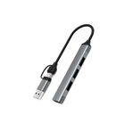 TahTicMer Airsky 4 In 1 Usb C Usb A Hub Dock Istasyonu Type C & Usb To 3*usb 2.0 1*usb 3.0 Uyumlu
