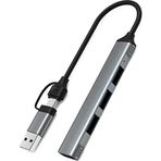 TahTicMer Airsky USB C USB A Hub Dock İstasyonu Type C & USB To 3*usb 2.0 1*usb 3.0 Çevirici Hub Adaptör 4 in 1