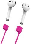 Tahticmer Apple Airpods 1 2 Airpods 3 Airpods Pro Uyumlu Silikon Koyu Pembe Boyun Askı İpi Tutucu