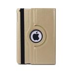 TahTicMer Apple Ipad 2-3-4 Kılıf Deri Uyku Modlu 360° Dönerli Standlı Komple Koruma 9.7 Inç Gold