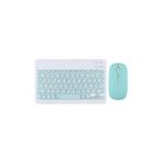 Tahticmer Apple iPad Pro 12.9 inç 2020 A2069 A2232 A2233 A2229 Mavi Kablosuz Bluetooth Klavye Mouse Set