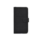 TahTicMer Apple Iphone 14 Plus Kılıf Kumaş Kredi Kartı Para Bölmeli Standlı Exclusive Spor Cüzdan, Siyah