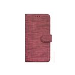 TahTicMer Apple Iphone 14 Pro Max Kılıf Kumaş Kredi Kartı Para Bölmeli Standlı Exclusive Spor Cüzdan, Pembe