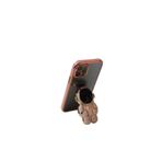 TahTicMer Apple iphone 8 Plus Uyumlu Kılıf Astronot Gizli Standlı Silikon Lazer Arkası şeffaf Tpu Pembe