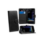 TahTicMer Apple Iphone X Kılıf Cüzdan Kredi Kartı Bölmeli Standlı Kartlıklı Deluxe Kapak, Siyah
