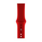 TahTicMer Apple Watch 38 40 41 Mm Kordon Spor Kayışı Yumuşak Silikon Kırmızı Koyu