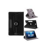 TahTicMer Casper Vıa T18-m Deri Standlı Dönerli Universal 8 Inç Tablet Kılıfı, Siyah