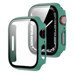 TahTicMer çerçeve Kılıf Komple önü Kapatan Mika Ekran Kırılmaz Cam Korumalı Yeşil Apple Watch Seri 2 3 4 5 6 SE 38mm ile Uyumlu ürün