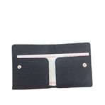 TahTicMer Diga Çıtçıtlı Kartlık Gerçek Deri 8 Kartlık Bölmeli Kartvizit Para Bölmeli Kadın Erkek Cüzdan 10x8.5x1.5 cm Lacivert