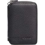 TahTicMer Guard Cüzdan Mini Fermuarlı Cüzdan Unisex Mini Boy 11 Kart Bölmeli 8x11.5 Cm (Mat Siyah)