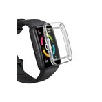 TahTicMer Huawei Honor Band 6 Kılıf 360 Full Round Soft Silicone Şeffaf