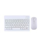 Tahticmer Huawei Matepad 10.4 inç Uyumlu Beyaz Kablosuz Bluetooth Klavye Mouse Set