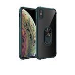 TahTicMer Huawei P30 Lite Mar-lx1a Kılıf Yüzüklü Standlı Mola Arkası Şeffaf Kapak Yeşil