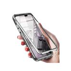 TahTicMer Huawei P40 Kılıf Manyetik Bumper Arka Camlı Mıknatıslı Kapak