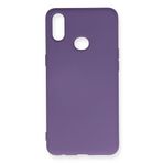 TahTicMer Huawei P40 Lite Jny-lx1 Uyumlu Kılıf Lansman Silikon Mat Yüzey Içi Kadife Kapak Tpu, Mor
