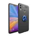 TahTicMer Huawei Y7 2019 Dub-lx1 Kılıf Silikon Yüzüklü Standlı Metal Araç Tutuculu Ravel Tpu, NoColor-c508f9e7