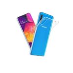 TahTicMer Huawei Y7 Prime 2019 Kılıf Şarj Kulaklık Kamera Korumalı Tıpalı Silikon Şeffaf