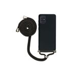 TahTicMer Huawei Y7 Prime 2019 Uyumlu Kılıf Boyuna Askılı Ipli Lansman Kapak, Siyah