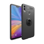 TahTicMer Huawei Y7 Pro 2019 Dub-lx2 Kılıf Silikon Yüzüklü Standlı Metal Araç Tutuculu Ravel Tpu, NoColor-15d8e643