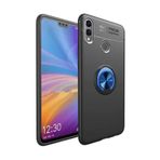 TahTicMer Huawei Y7 Pro 2019 Dub-lx2 Kılıf Silikon Yüzüklü Standlı Metal Araç Tutuculu Ravel Tpu