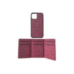 TahTicMer Iphone 12 Uyumlu Kılıf Kumaş Arka Kapak Silikon Mıknatıslı Kredi Kartlıklı Exclusive Spor Kapak