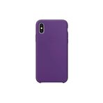 TahTicMer Iphone Xs Uyumlu Kılıf Lansman Silikon Mat Yüzey Içi Kadife Kapak Tpu, Mor